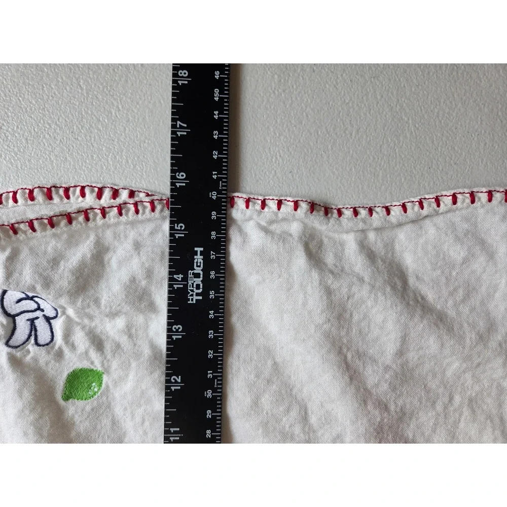 Old Navy Disney Minnie Mouse White Linen Blend Embroidered Tank Top Kid XL 14-16